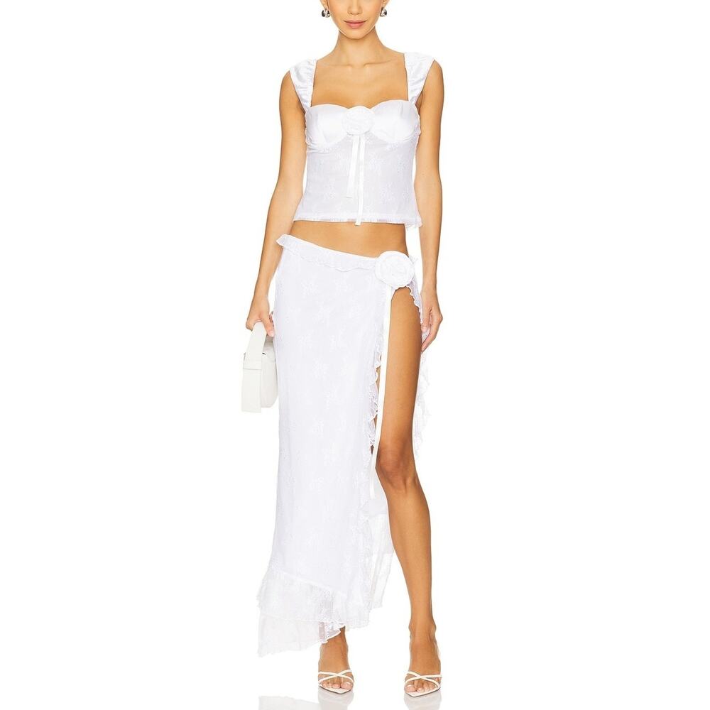 Majorelle Leonie Maxi Skirt - XS - White - Picture 5 of 6